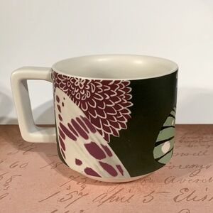 Starbucks butterfly floral green Mug 12oz Cup 2019